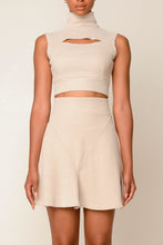 Load image into Gallery viewer, Cutout Turtleneck Sleeveless Top - Light Nude