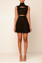 Load image into Gallery viewer, Cutout Turtleneck Sleeveless Top - Black