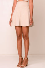 Load image into Gallery viewer, High-Waist Mini Skirt - Light Nude
