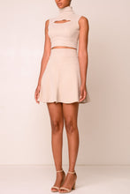 Load image into Gallery viewer, Cutout Turtleneck Sleeveless Top - Light Nude
