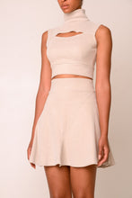 Load image into Gallery viewer, Cutout Turtleneck Sleeveless Top - Light Nude
