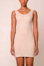 Load image into Gallery viewer, Bodycon Mini Dress - Light Nude
