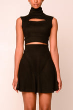 Load image into Gallery viewer, Cutout Turtleneck Sleeveless Top - Black
